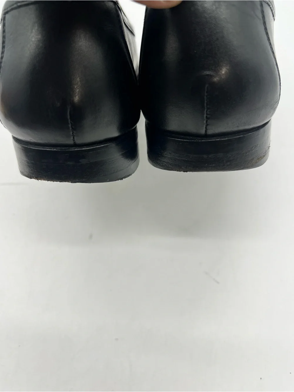 Allen Edmonds Delray Men’s 9D Black Leather Moc Split Toe Oxford Dress Shoes